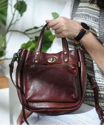 Bag Unique Durable CrossBody Leather Solid Micro Orange