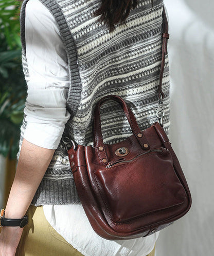 Bag Unique Durable CrossBody Leather Solid Micro Orange