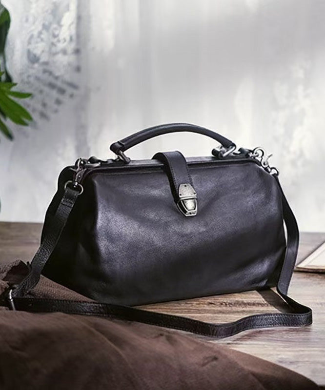 Leather Brown Capacity Vintage Large Handbag Tote