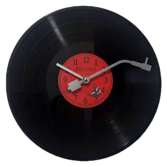 Vintage Schallplatten-Wanduhr