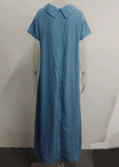 Women Dresses Solid Pink Long Neck Vacation Patchwork Turtle