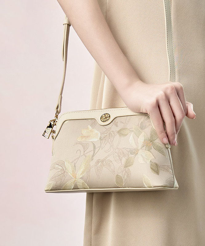 Bag Print Green CrossBody Women Vintage Silk