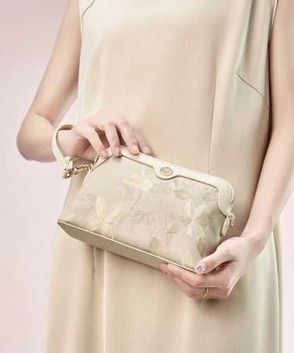 Bag Print Green CrossBody Women Vintage Silk