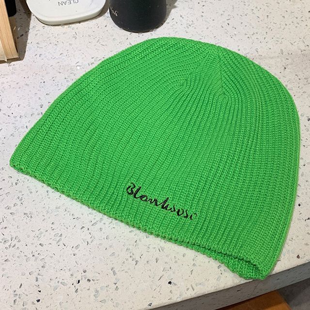 Embroidered Knit Beanie