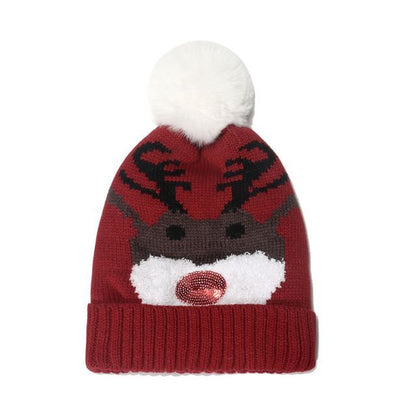 Christmas Pom Knit Beanie