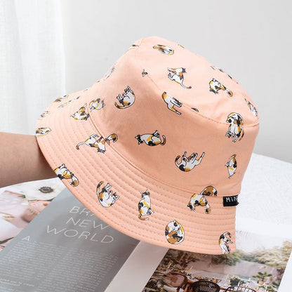 Bucket Cat Hat Reversible