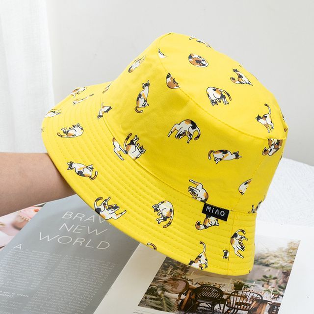 Bucket Cat Hat Reversible