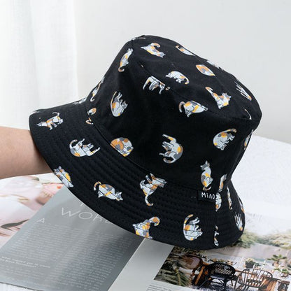 Bucket Cat Hat Reversible