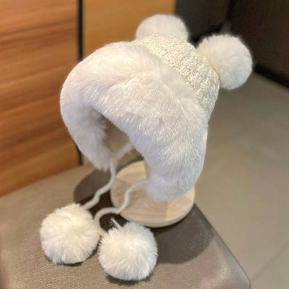 Fluffy Beanie Pom Panel