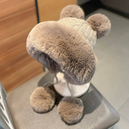 Fluffy Beanie Pom Panel