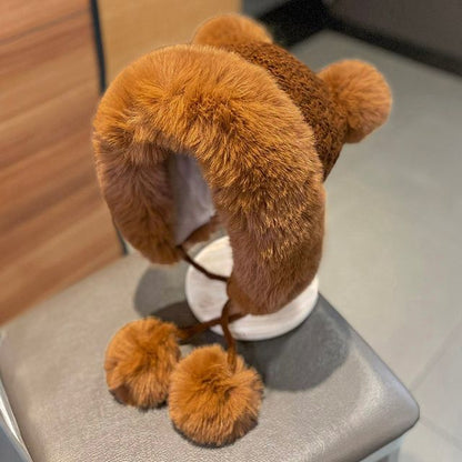 Fluffy Beanie Pom Panel