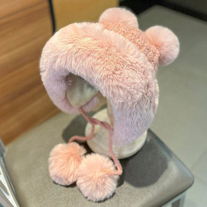 Fluffy Beanie Pom Panel