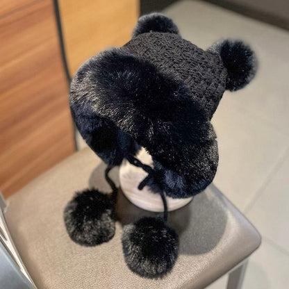 Fluffy Beanie Pom Panel