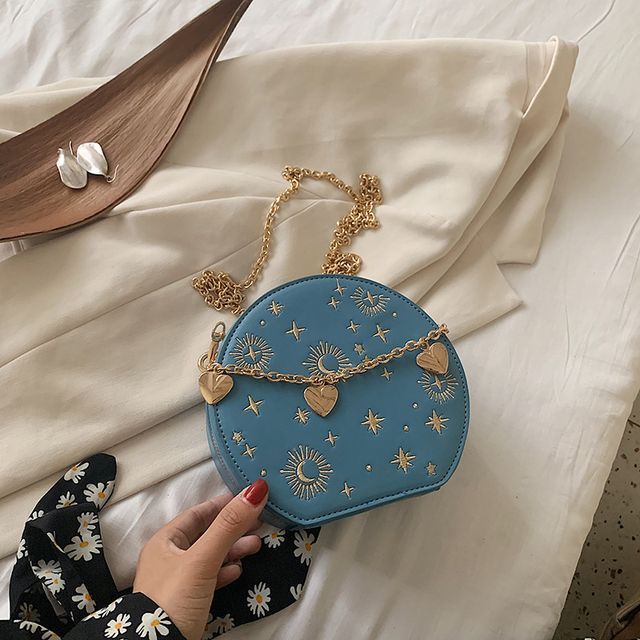 Bag Embroidered Crossbody Chain