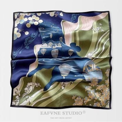 designs) Print Silk (various Scarf