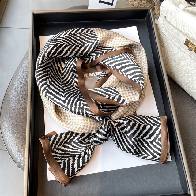 (various Scarf designs) Print Silk