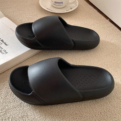 Plain Platform Home Slippers