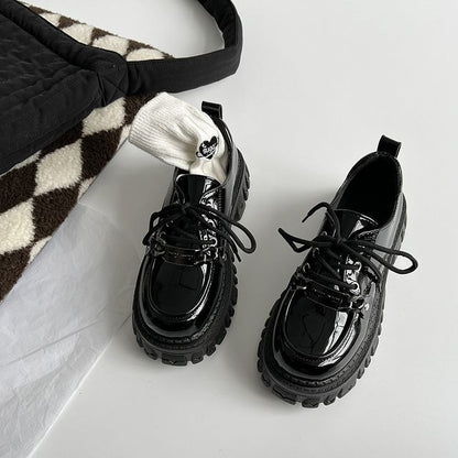 Shoes Lace-Up Platform