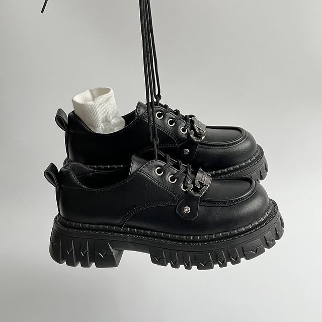 Shoes Lace-Up Platform