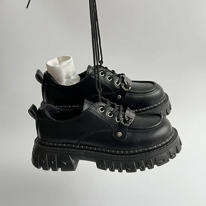 Shoes Lace-Up Platform