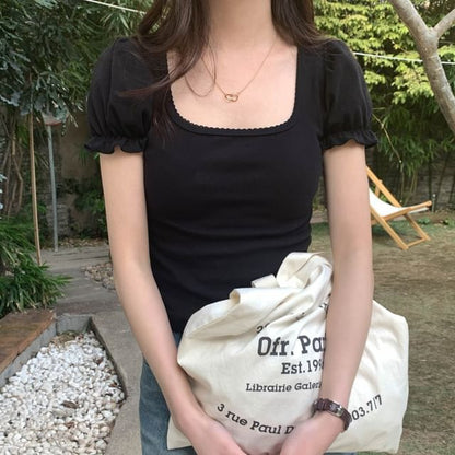 Short-Sleeve Floral Blouse