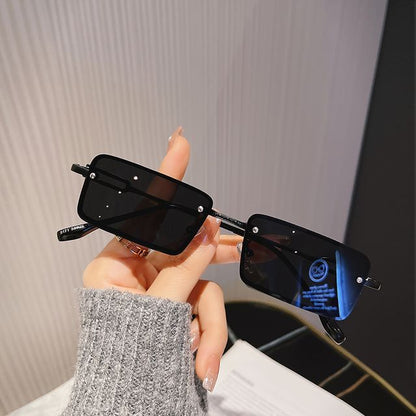 Alloy Rectangle Sunglasses
