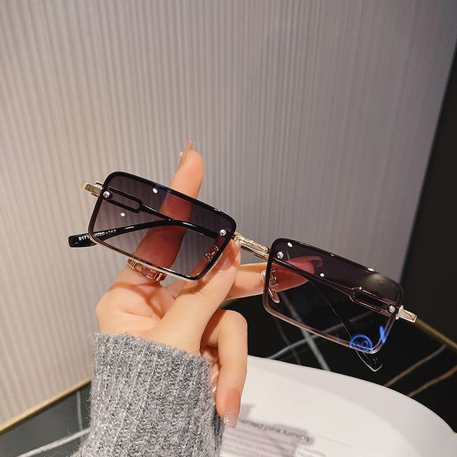 Alloy Rectangle Sunglasses