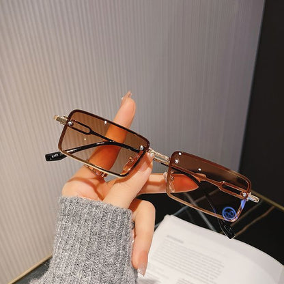 Alloy Rectangle Sunglasses