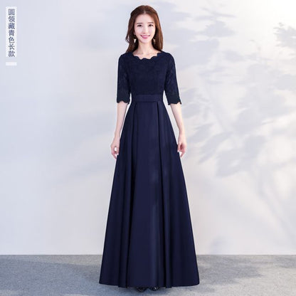 Short-Sleeve A-Line Evening Gown (Various Designs)