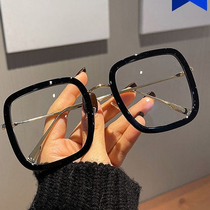 Square Eyeglasses Blue Blocking Light