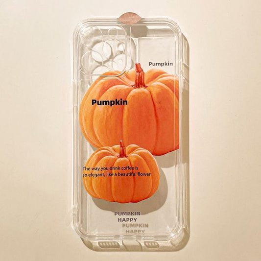 Transparent Pumpkin Case Phone