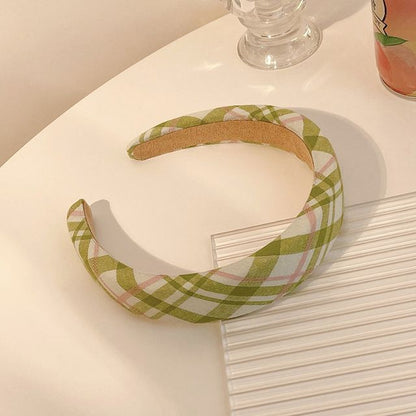 Fabric Argyle Headband