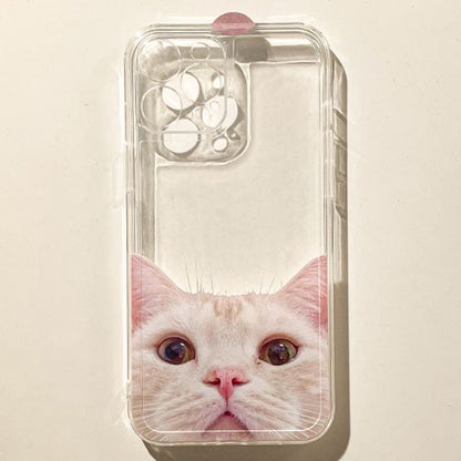 Case Transparent Cat Phone