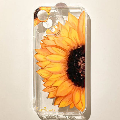 Sunflower Phone Case Transparent