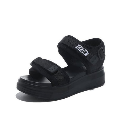 Heel Sandals Wedge Adhesive Strap Platform