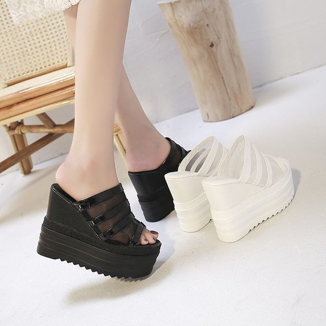 Slide Sandals Wedge Platform