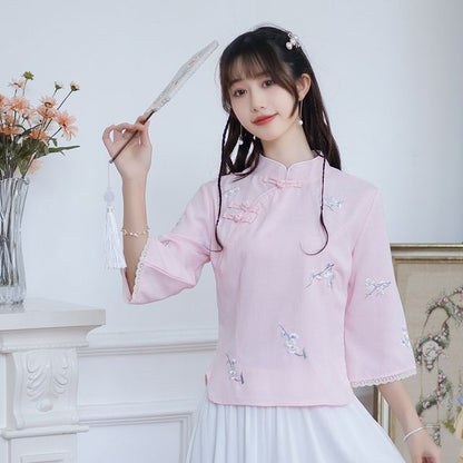 Hanfu Embroidered Top