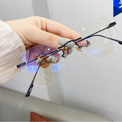 Light Glasses Rimless Filtering Blue
