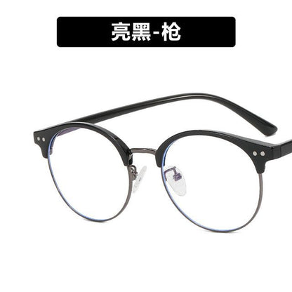 Glasses Blue Round Filtering Light