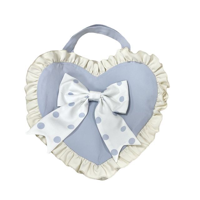 Lolita Ruffle Trim Mini A-Line Dress / Bow Headband / Handbag / Set