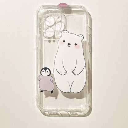 Animal Case Transparent Phone