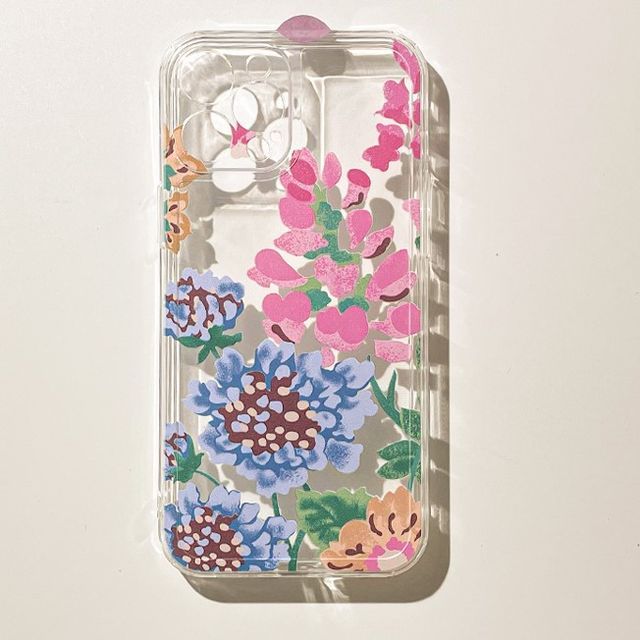 Case Transparent Phone Flower