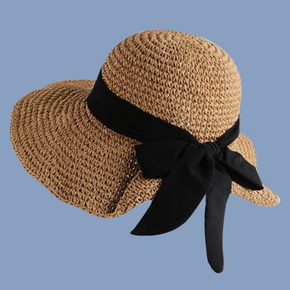 Bow Sun Hat Straw