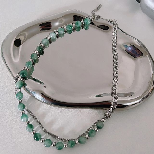 Chain Necklace Beaded