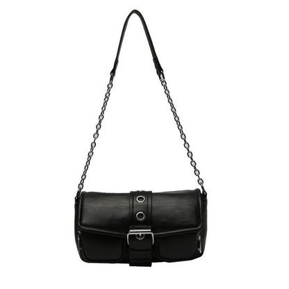 Strap Shoulder Buckled Bag Chain