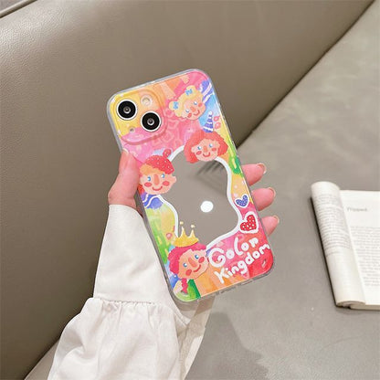 Flower Mirrored Phone Case - iPhone 13 Pro Max / 13 Pro / 13 / 13 mini / 12 Pro Max / 12 Pro / 12 / 12 mini / 11 Pro Max / 11 Pro / 11 / SE / XS Max / XS / XR / X / SE 2 / 8 / 8 Plus / 7 / 7 Plus