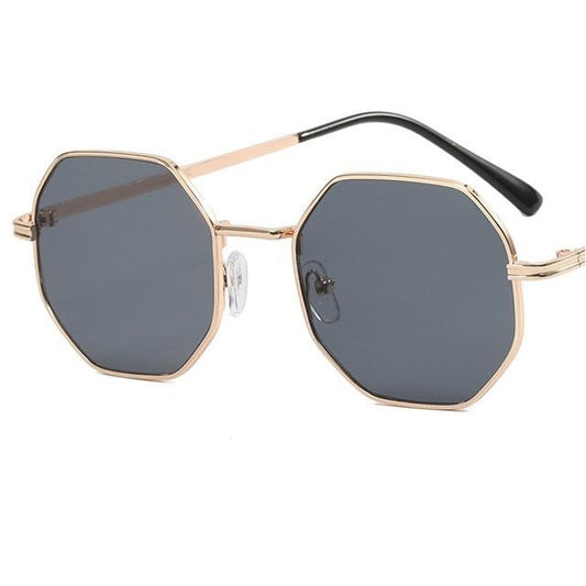 Metal Frame Sunglasses Geometric