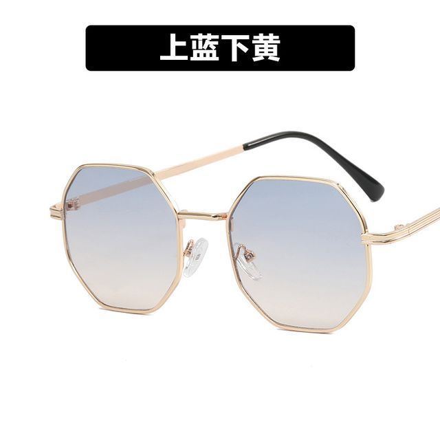 Metal Frame Sunglasses Geometric