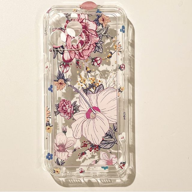 Transparent Flower Case Phone