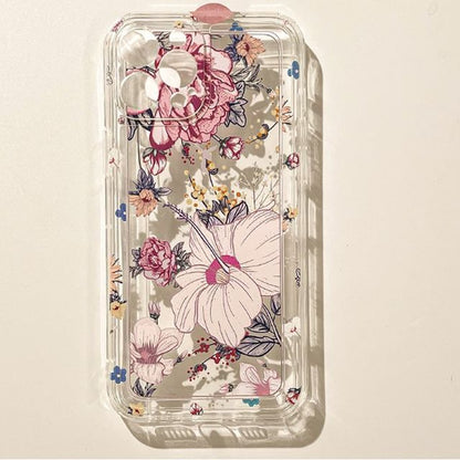 Transparent Flower Case Phone